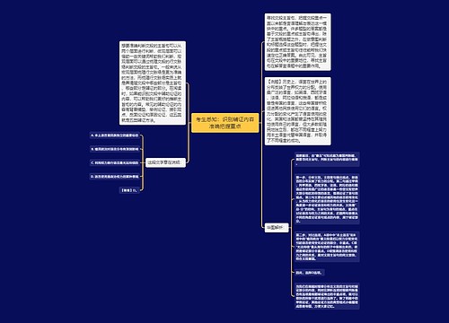 考生悉知：识别辅证内容准确把握重点