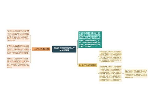 面试干货之如何应对工作关系处理题