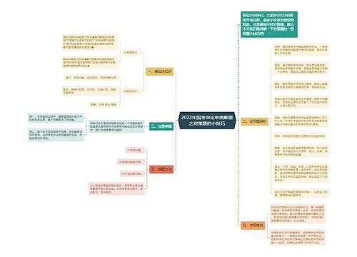 2022年国考申论单类解题之对策题的小技巧