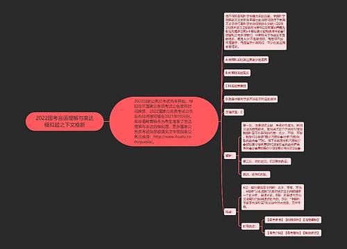 2022国考言语理解与表达模拟题之下文推断