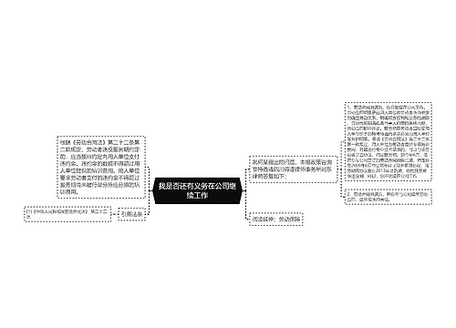 我是否还有义务在公司继续工作