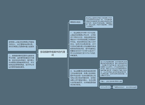 劳动报酬仲裁案件的代理词