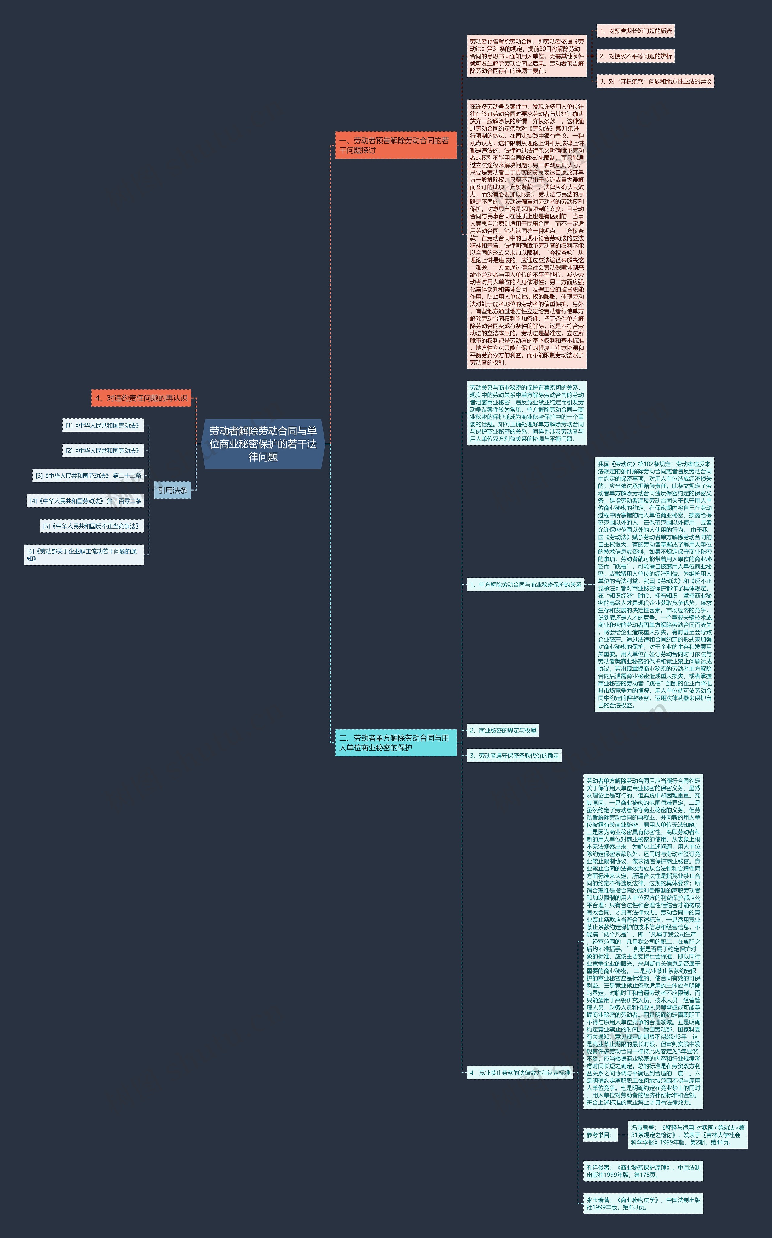 劳动者解除劳动合同与单位商业秘密保护的若干法律问题 劳动者解除劳动合同与单位商业秘密保护的若干法律问题