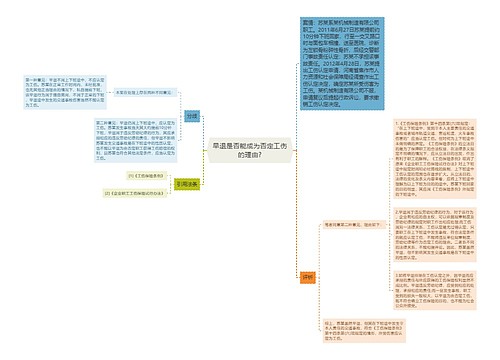 早退是否能成为否定工伤的理由?