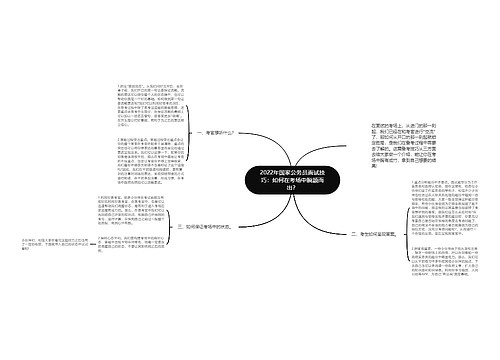 2022年国家公务员面试技巧：如何在考场中脱颖而出？