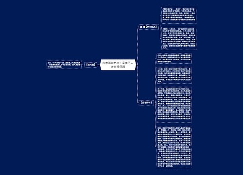 国考面试热点：高学历人才当报保姆