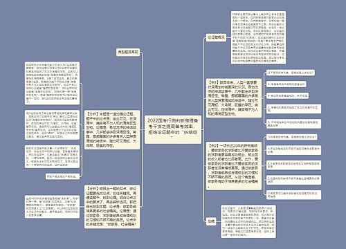 2022国考行测判断推理备考干货之提高备考效率，拒绝论证题中的“纠结症”