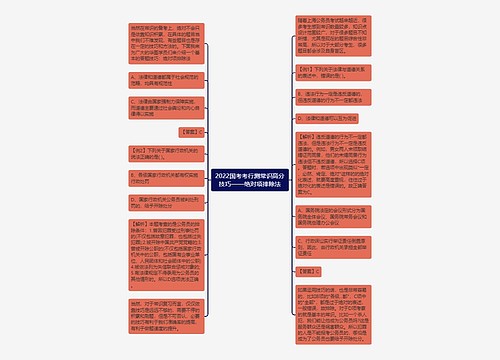 2022国考考行测常识高分技巧——绝对项排除法