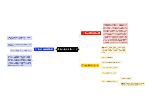 个人社保养老金的计算