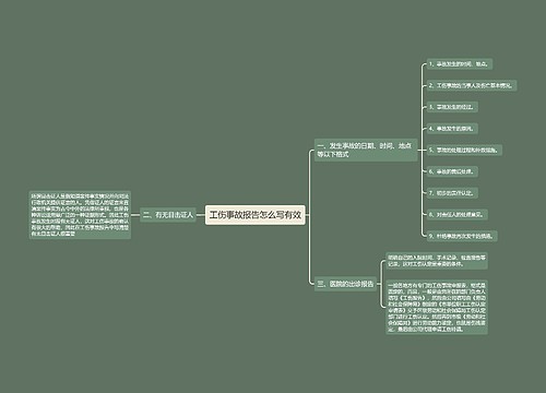 工伤事故报告怎么写有效
