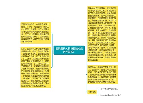 医院看护人员与医院构成何种关系？