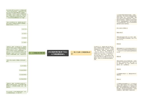 2022国考常识备考干货之人口普查那些事儿