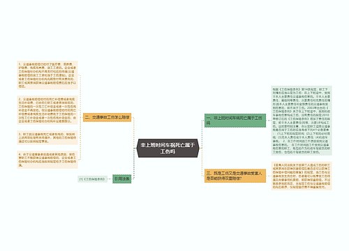 非上班时间车祸死亡属于工伤吗