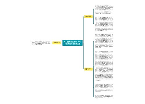 2022国考面试热点：中华民族传统文化的新面貌