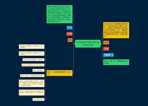 2022国考行测练习题之排列组合问题