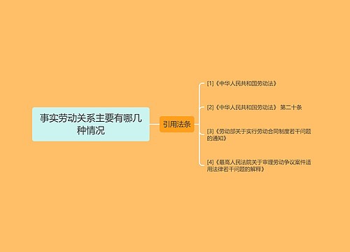 事实劳动关系主要有哪几种情况