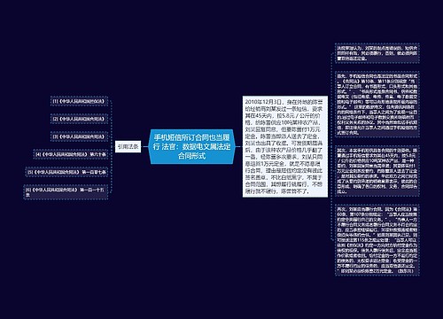 手机短信所订合同也当履行 法官：数据电文属法定合同形式