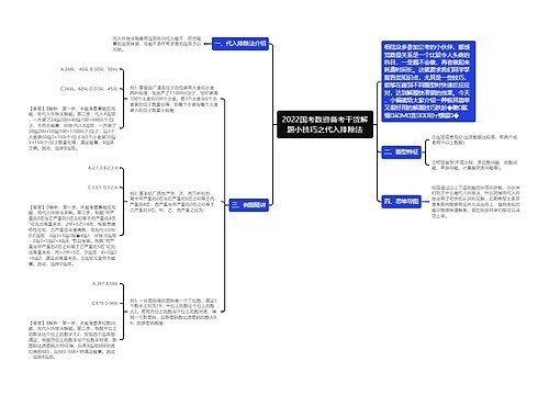 2022国考数资备考干货解题小技巧之代入排除法