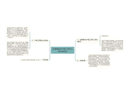 生育津贴和产假工资可以同时领取吗