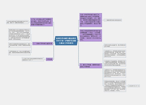 杭州市劳动能力鉴定委员会关于进一步做好劳动能力鉴定工作的意见