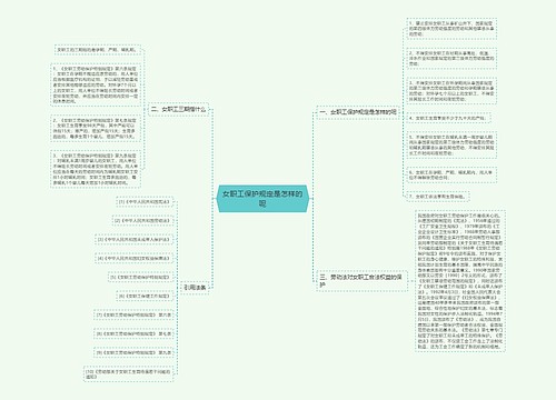 女职工保护规定是怎样的呢
