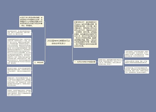 2022国考申论解题技巧之综合分析知多少