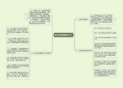 劳动关系管理是什么？