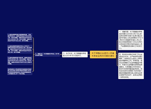 关于调整企业退休人员基本养老金有关问题的通知 关于调整企业退休人员基本养老金有关问题的通知