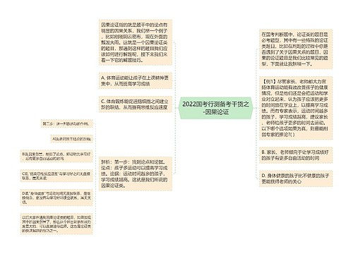 2022国考行测备考干货之-因果论证