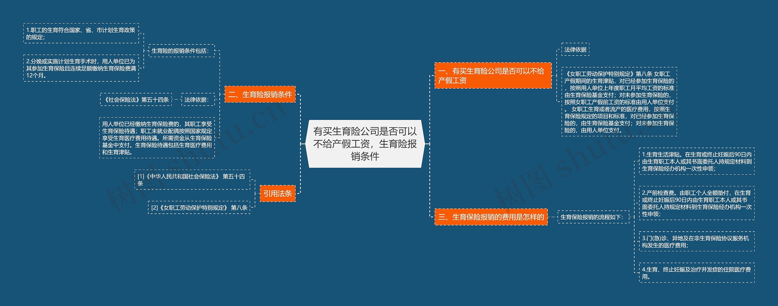 有买生育险公司是否可以不给产假工资，生育险报销条件思维导图