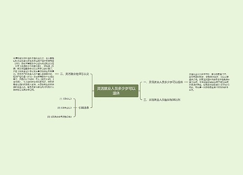 灵活就业人员多少岁可以退休