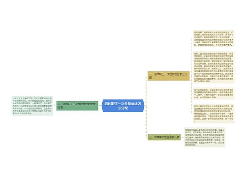 退休职工一次性抚恤金怎么分配