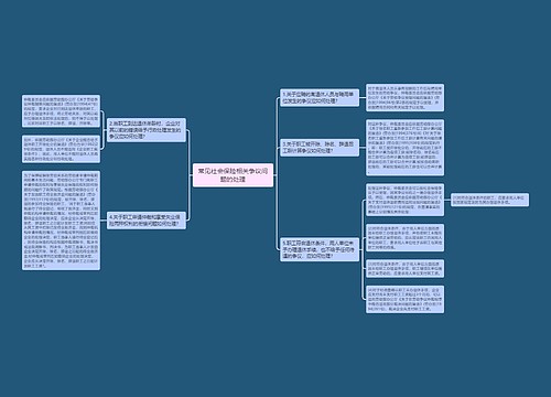 常见社会保险相关争议问题的处理