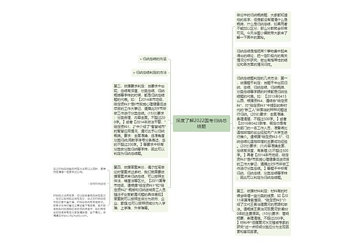 深度了解2022国考归纳总结题