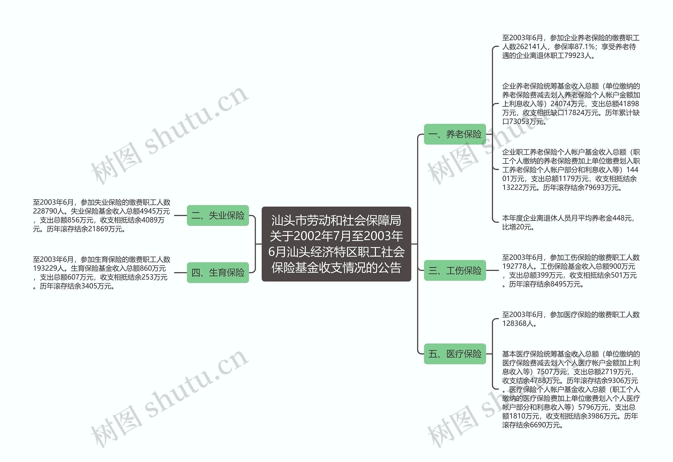 汕头市劳动和社会保障局关于2002年7月至2003年6月汕头经济特区职工社会保险基金收支情况的公告