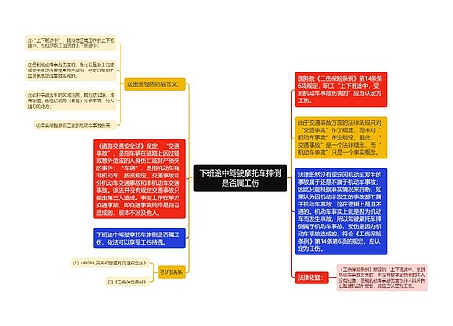 下班途中驾驶摩托车摔倒是否属工伤