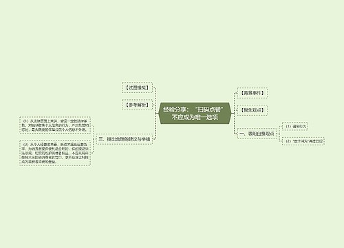 经验分享：“扫码点餐”不应成为唯一选项