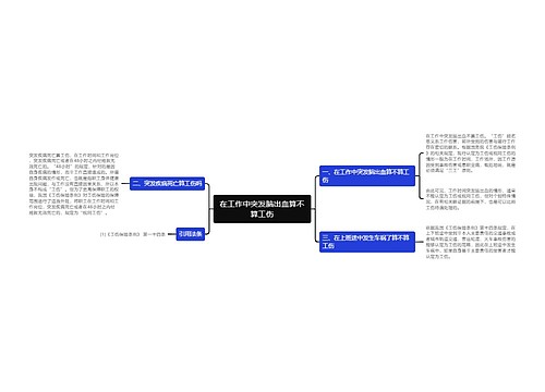 在工作中突发脑出血算不算工伤