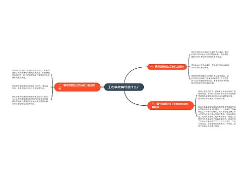 工伤事故编号是什么？
