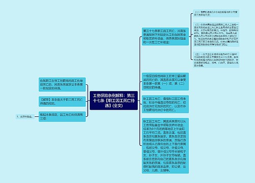 工伤保险条例解释：第三十七条【职工因工死亡待遇】(全文)