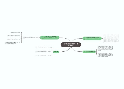 公司裁员是否要提前一个月通知书