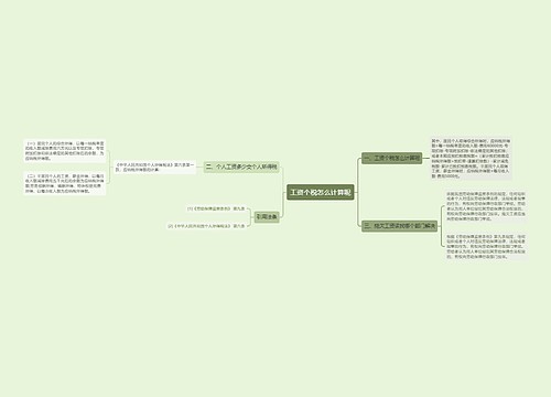 工资个税怎么计算呢