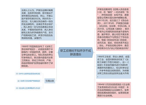 职工应聘时不知怀孕不成辞退理由