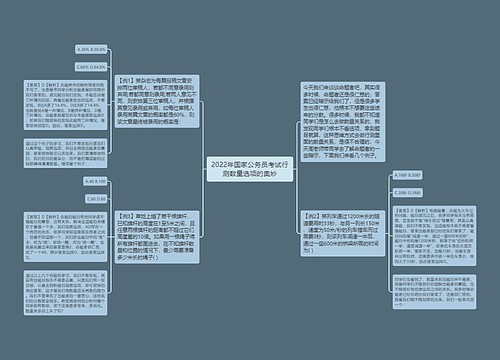 2022年国家公务员考试行测数量选项的奥妙