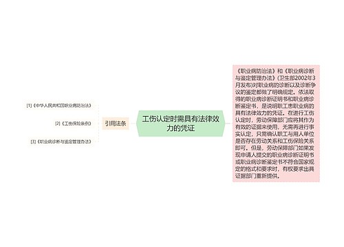 工伤认定时需具有法律效力的凭证