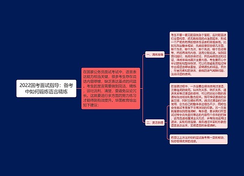 2022国考面试指导：备考中如何锻炼语言精炼