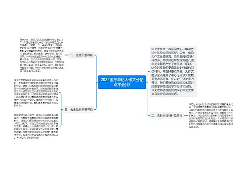 2022国考申论大作文分论点不会找?