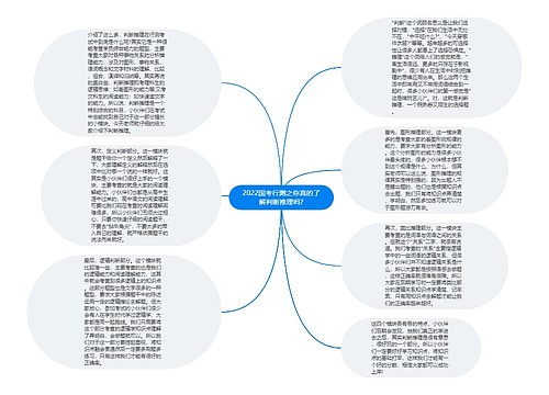 2022国考行测之你真的了解判断推理吗?