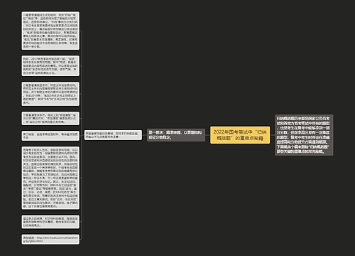 2022年国考笔试中“归纳概括题”的重难点秘籍