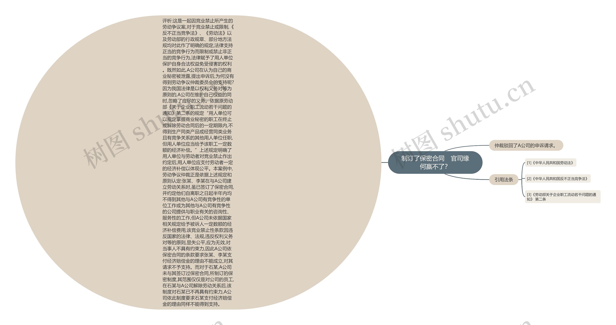 制订了保密合同　官司缘何赢不了？思维导图